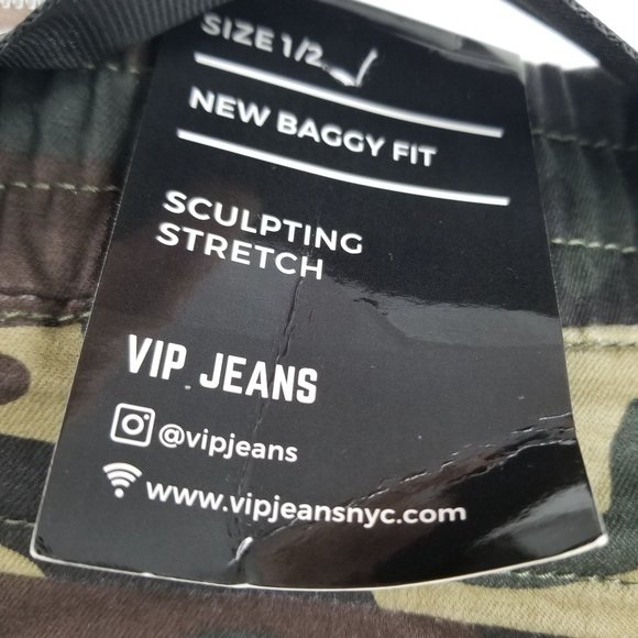 NWT VIP Jeans High Rise Baggy Fit Camouflage Joggers Size 1/2 - Picture 4 of 14